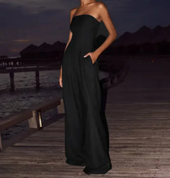 Backless Wide-Leg Jumpsuit