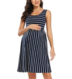 Striped Maternity Dress