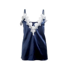 Gothic Lace Satin Silk Sequin Tank Top