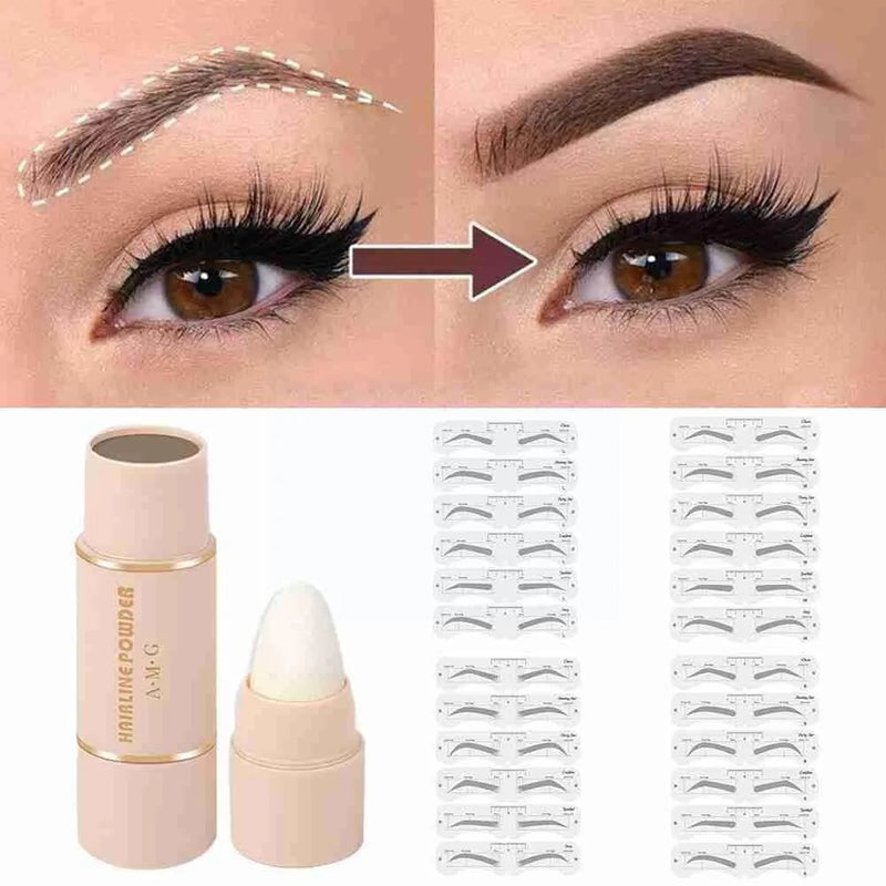 Eyebrow Stamp Stencil Shaping Powder