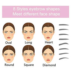 8 Pieces Eyebrow Shaper Template Stencil Kit