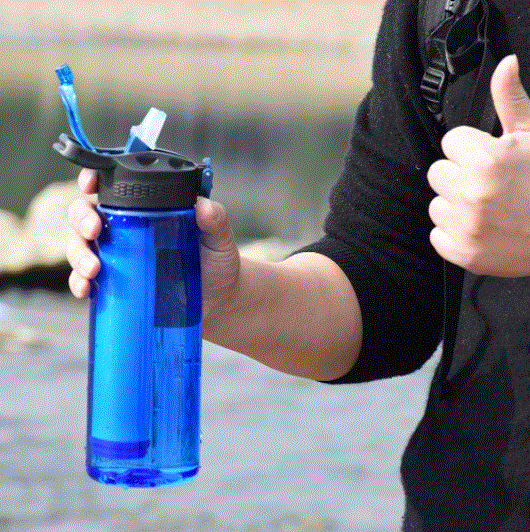 Leak-Proof Water Bottle With Filter