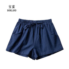 Summer Cotton Linen Shorts