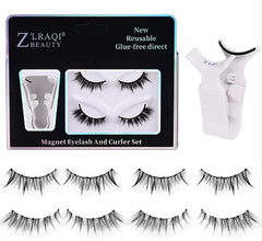 Non Adhesive Thick One Piece Magnetic Suction False Eyelashes