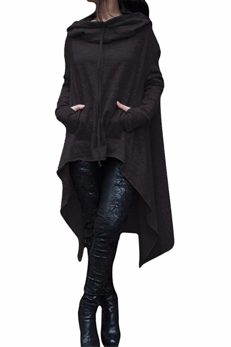 Women Plus Size Loose Long Sleeve Hoodie