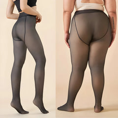 Plus Size Insulated Thermal Tights