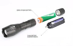 Portable Mini Flashlight LED ZOOM Torch Hunting Zoomable Flashlight Torch Light