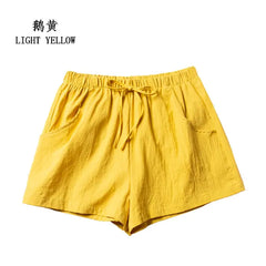 Summer Cotton Linen Shorts