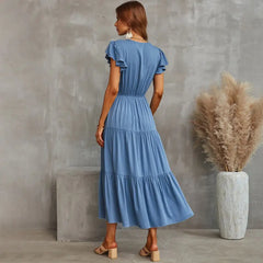 Manuela Plain Midi Dress